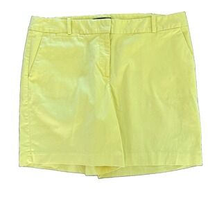 Talbots Yellow Women's Bermuda Shorts Cotton Size 16 Summer Preppy Classic EUC